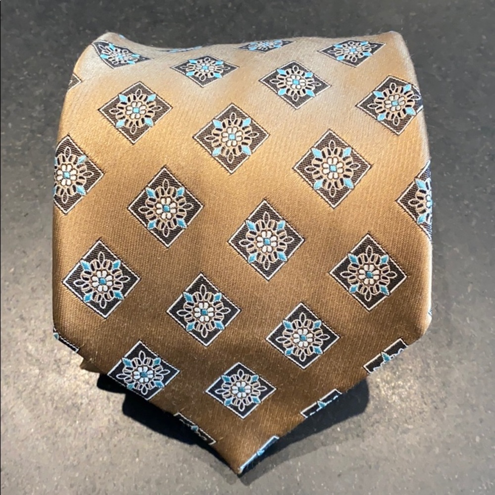 Zegna gold tie